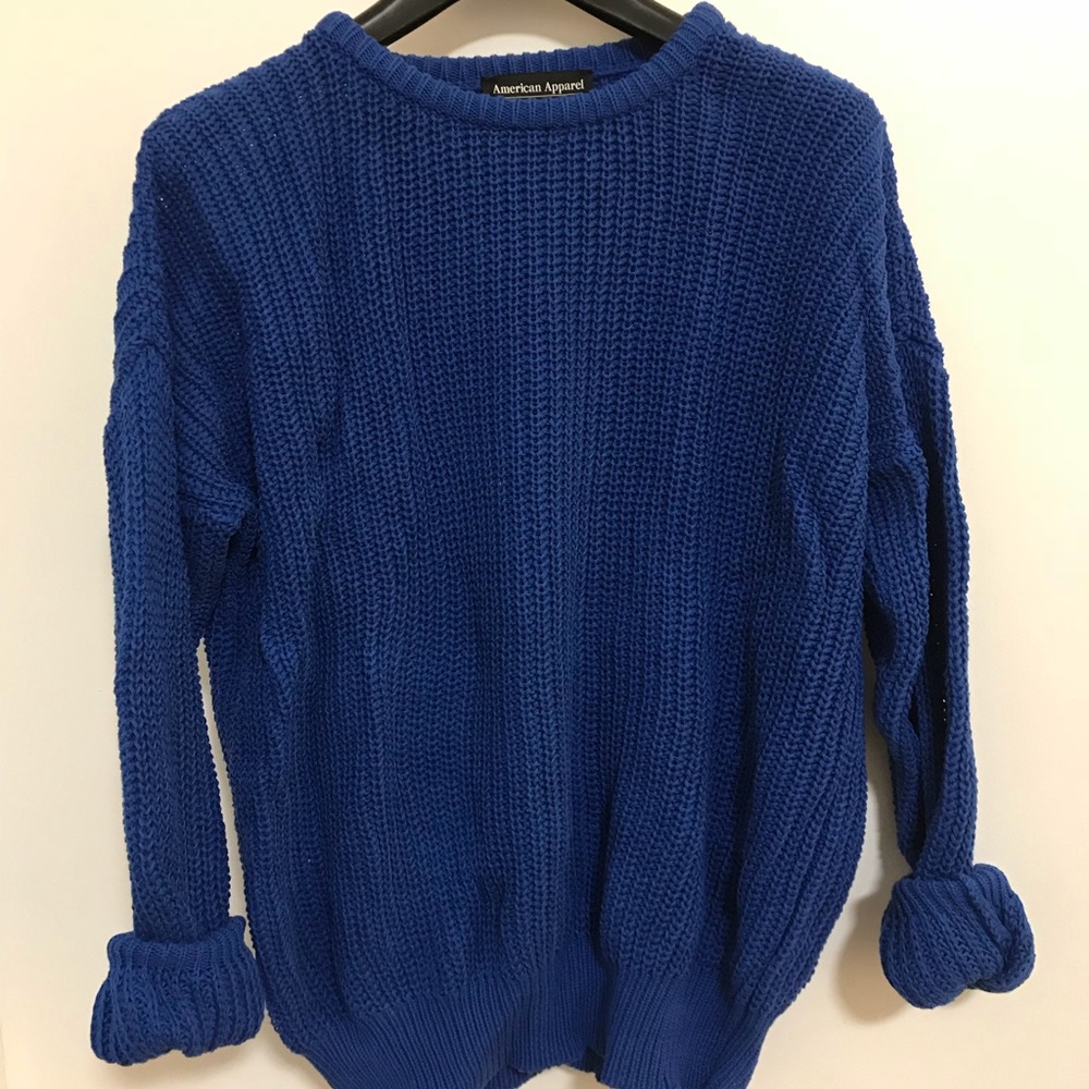 Blue fisherman sweater